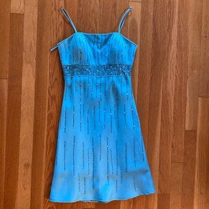 Semi-formal blue dress
